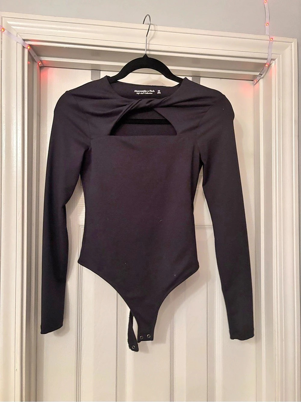 Amazon Essentials Black Long Sleeve Bodysuit